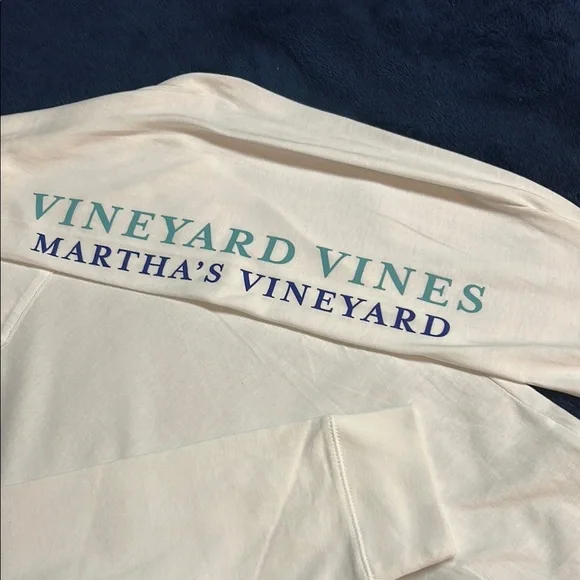 Vineyard Vines White Long Sleeve Men's Shirt - Picture 8 of 9